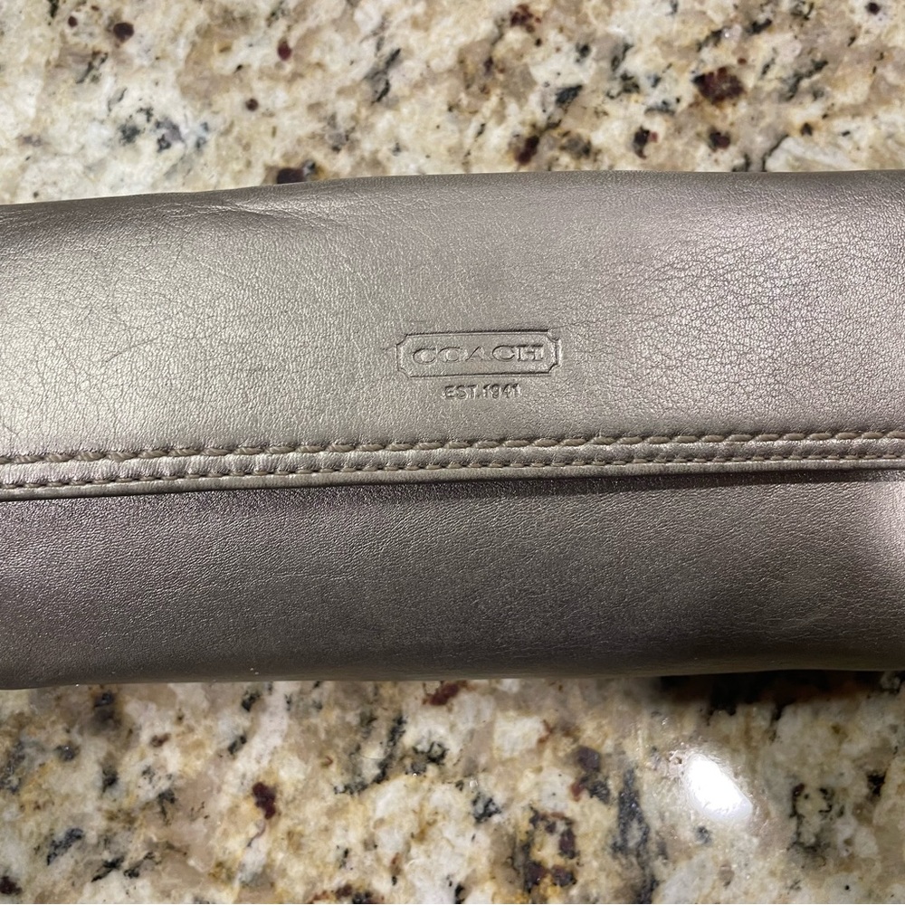 Coach Metallic Leather Wallet